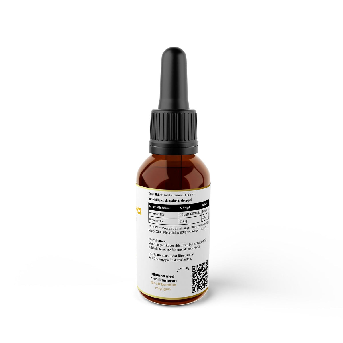 Vitamin D3 + K2 Droppar